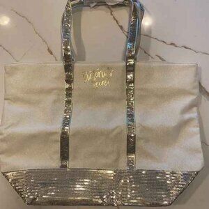 NEW Victorias Secret Sequined Tote bag